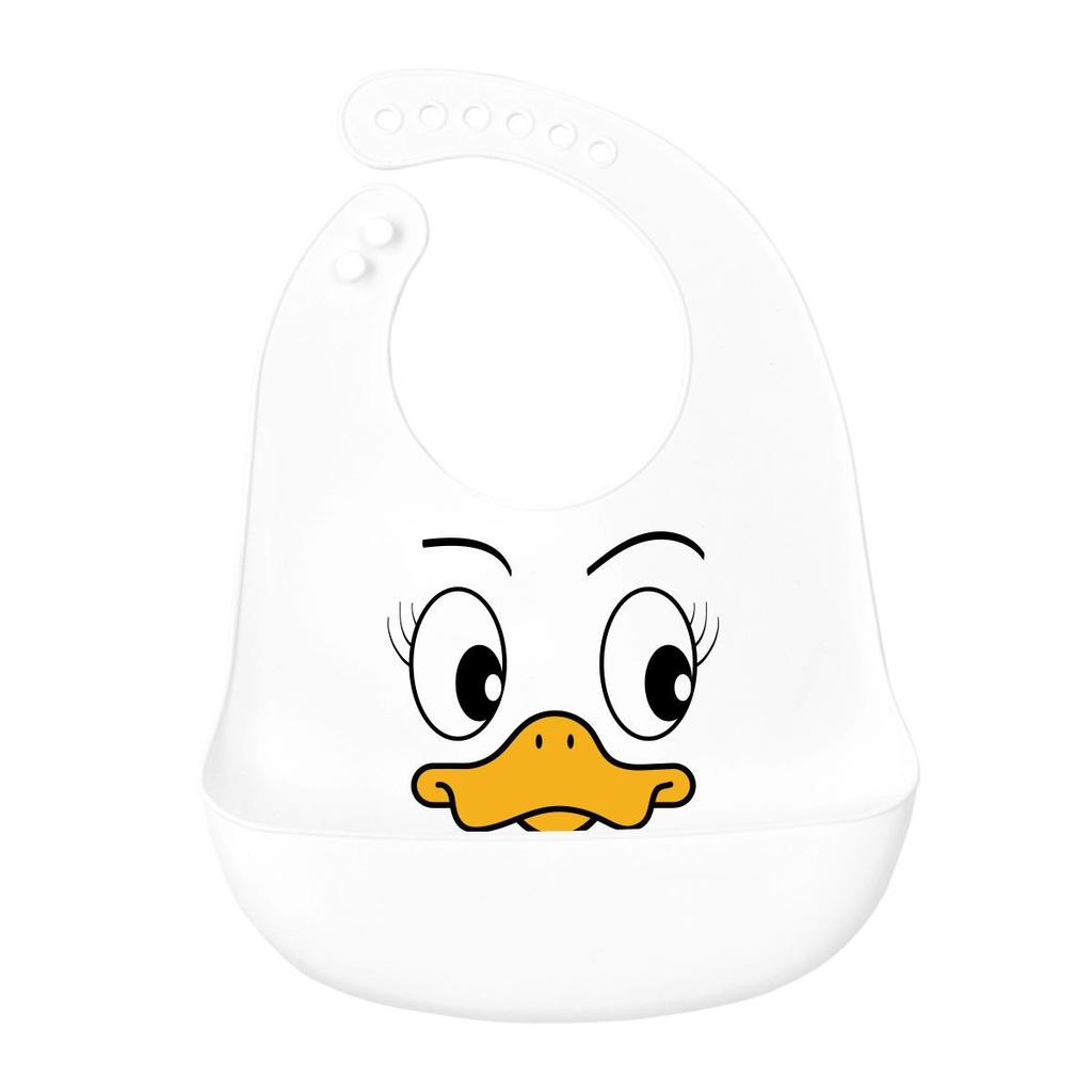 Babador de silicone à prova d'água para bebês - Babador de arroz descartável grande