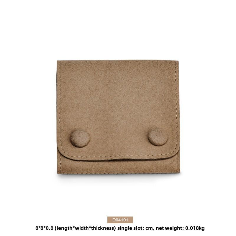 

Premium Microfiber Jewelry Bag Portable Metal Snap Button Jewelry Pouch Gift Bag