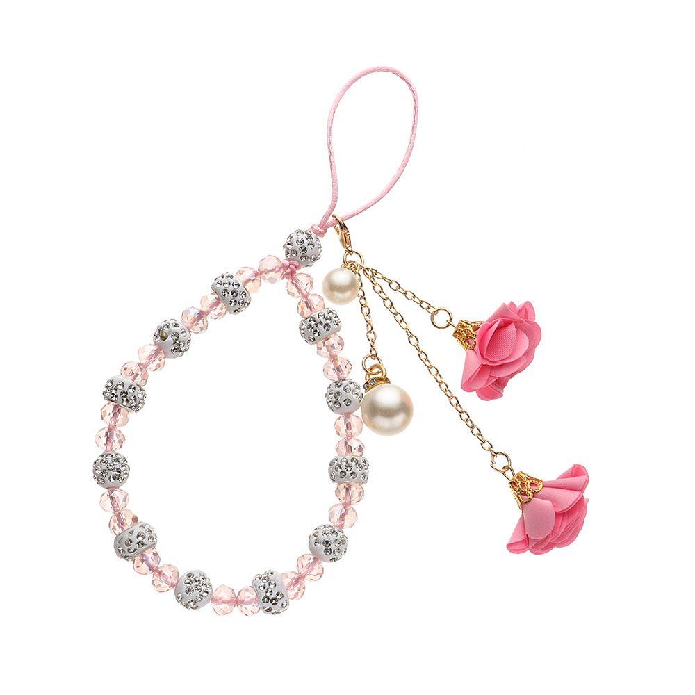 Phone Strap Lanyard Mobile Phone Lanyard Keychain Wrist Rope Anti-lost Lanyard Flower Pendant