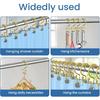 Shower Curtain Hooks Rings, Double Sided Shower Curtain Hooks Rust Proof for Bathroom Shower Rods Curta, Set of 12 Shower Hooks - Gold