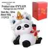 Panda Lion Dance Resin Figurine: Cute Home or Office Decor