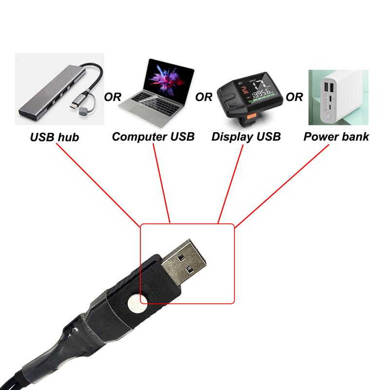 BAFANG BESST Programming Line Speed Limit Release Wheel Diameter Setting M600 M510 M500 M400 CAN Protocol Programming Cable