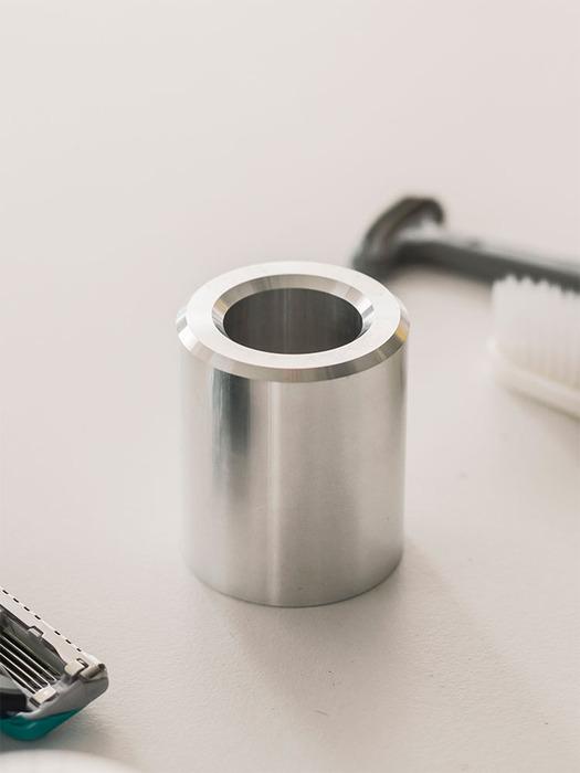 Metalwoker Aluminum Round Toothbrush Cotton Toothbrush Holder toothbrush holder