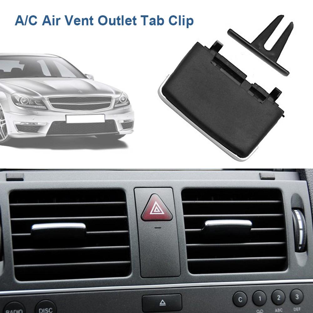 1-3Pcs Black Front Center A/C Air Vent Outlet Tab Clip Repair Kit For Mercedes-Benz W204 C180 C200 C260 GLK300 GLK260