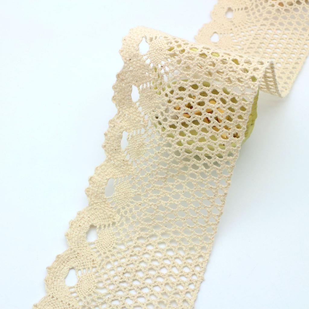 Cotton Thread Lace Tablecloth Handmade Hanfu Decorative Accessories Lace Exquisite Hollow Lace Accessories Lace