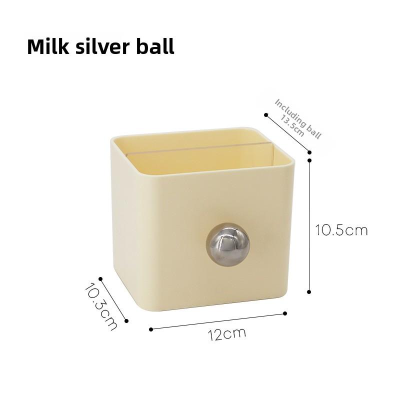 Style Office Stationery Pen Holder, Office Student Desktop Oil Painting Brush Stationery Storage and Organization Pen Holder