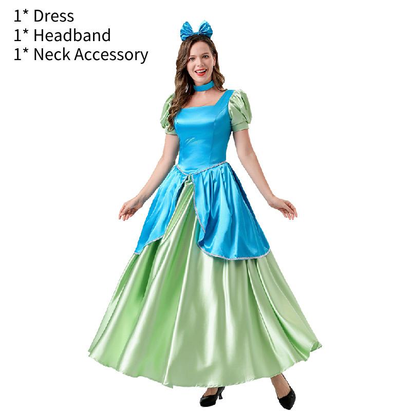 Whimsical Pink Dress With Headband And Necklace For Child's Halloween Celebrations