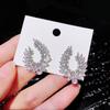 Xiaomi Huitan Aesthetic Geometric Women Stud Earrings for Wedding Engagement Trendy Accessories Inlaid Bright CZ Gentle Party Jewelry
