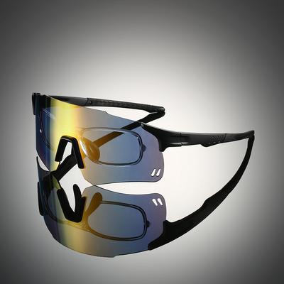Rimless Athletic Guard Sun Glasses Men Trendy Mirror Outdoor Use Biking Goggle Updated Women Anti-UV Wind Shield Shades