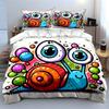 "Whimsical Snail Wonderland" Bedding sets Duvet covers Pillowcases(1* Duvet Cover 2* Pillowcases without duvet insert)