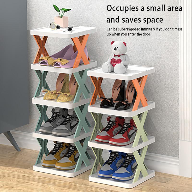 Multi-layer Shoes Racks Detachable Shoe Racks Stackable Removable Space Saving Multi-functional Slippers Holder Organizer