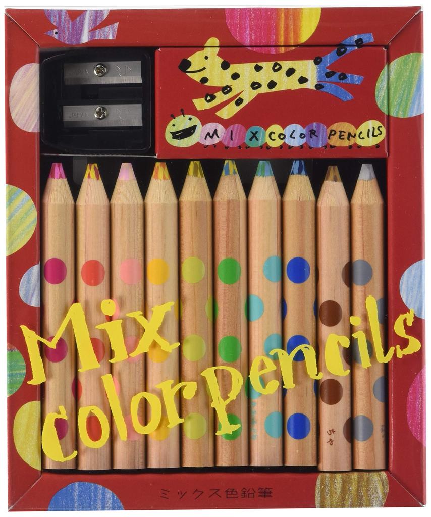 KOKUYO Assorted Colored 10 Pencils, Pencils, KE-AC1