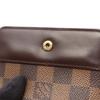 Used LOUIS VUITTON Compact Zip Bi-fold Wallet N61668 Damier Leather PVC Brown Ebene Used Women