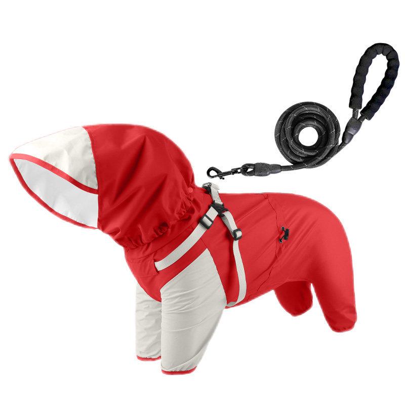 Windproof & Waterproof Dog Raincoat: Four-Legged Storm Suit for Medium & Small Dogs