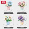 Non-Toxic Loz 3D Bouquet Succulent Plant Cactus Building Block Flower Toy Home Decoration Plant Bricks Rose Assembly Brick Toys Children