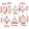 5Pcs Love Round Cross Shell Pendant Necklace Charms Jewelry Making Bracelet DIY Earrings Supplies Summer Beach Ocean Accessories