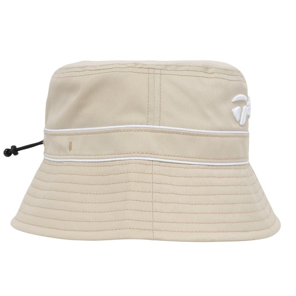 TaylorMade Men's Lined Bucket Hat, Beige, Size 58cm, with Visor, 2025SS UN559