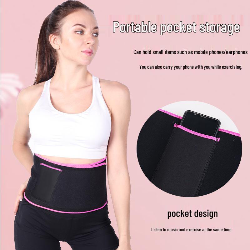 Ceinture de sport - Brûle-graisses, Yoga et Course à pied, Soutien améliorant la transpiration