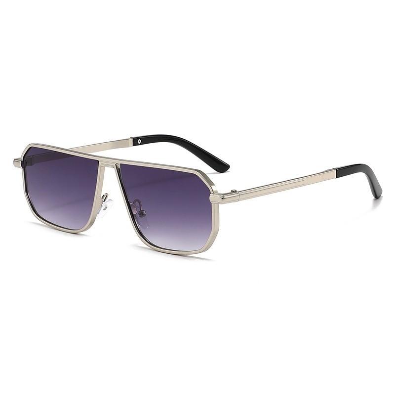 Geometric Square Sunglasses For Men With Uv400 Protection For Outdoor Driving And Fashion