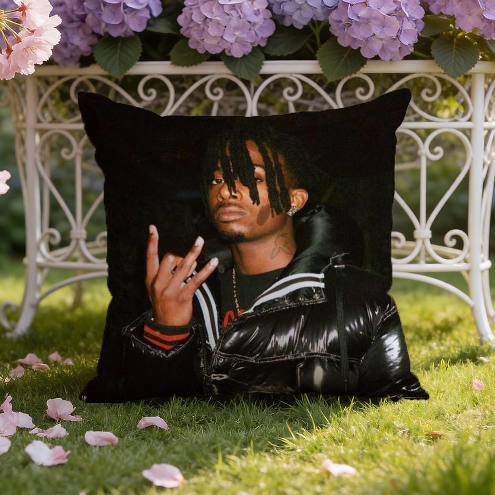 P-Playboi CartiS Cushion Cover Home & Car Dual-Scene Pillow Cover: Reversible for Premium Comfort