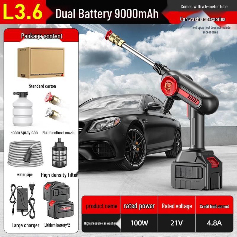 TURBOSUN L3.6 Electric High-Pressure Lithium Car Washer CN plug (adapter included)