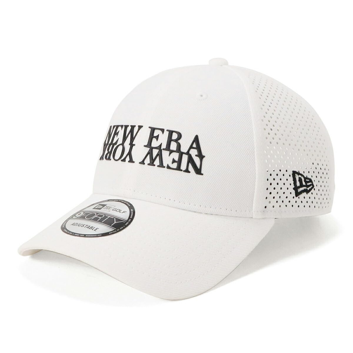 

New Era 9FORTY Laser Perforated White Golf FREE GF NENY LASER PERFORATED WHI Cap, 940VS, белый