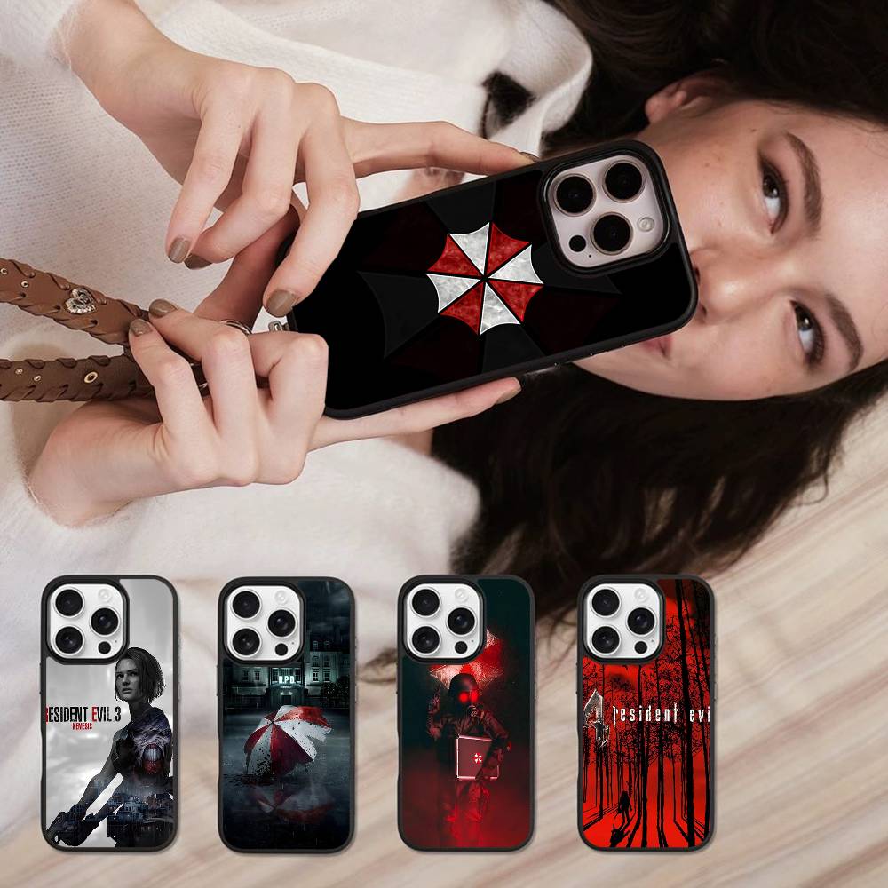 Game R-Resident-es Evil-es Phone Case For IPhone 16 Pro Max 15 14 Plus 14 13 12 11 17 PC+TPU Cases Back Cover