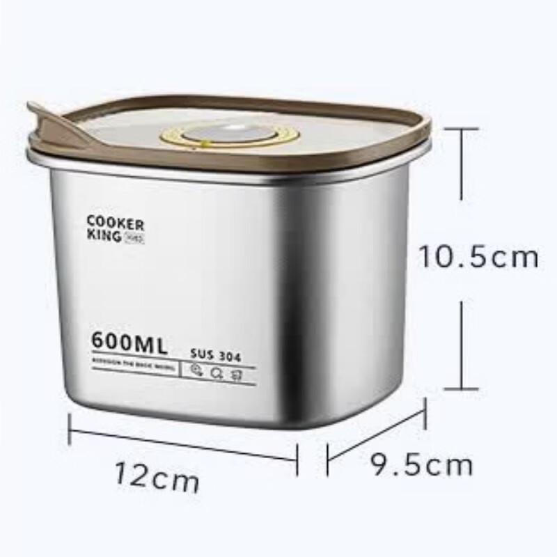 COOKER KING 304 Stainless Steel Sealed Food Storage Container