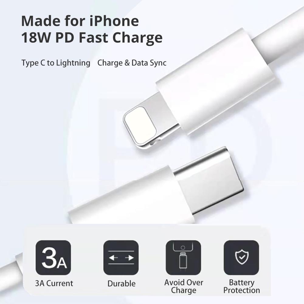 PD 20W USB C Cable for IPhone 14 13 12 Pro Max
