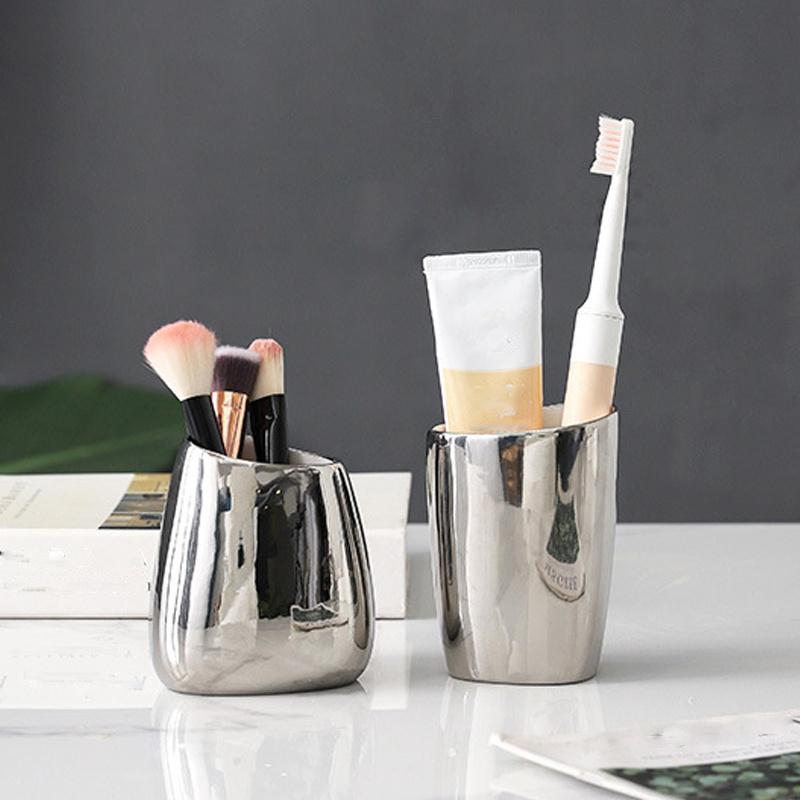 5pcs 1set Bathroom Wash Up Light Luxury Ceramic Accessories set,Soap Holder,mouthbrush Cup,storage Jar and Lotion Jarceramic Set for Toilet Supplies.