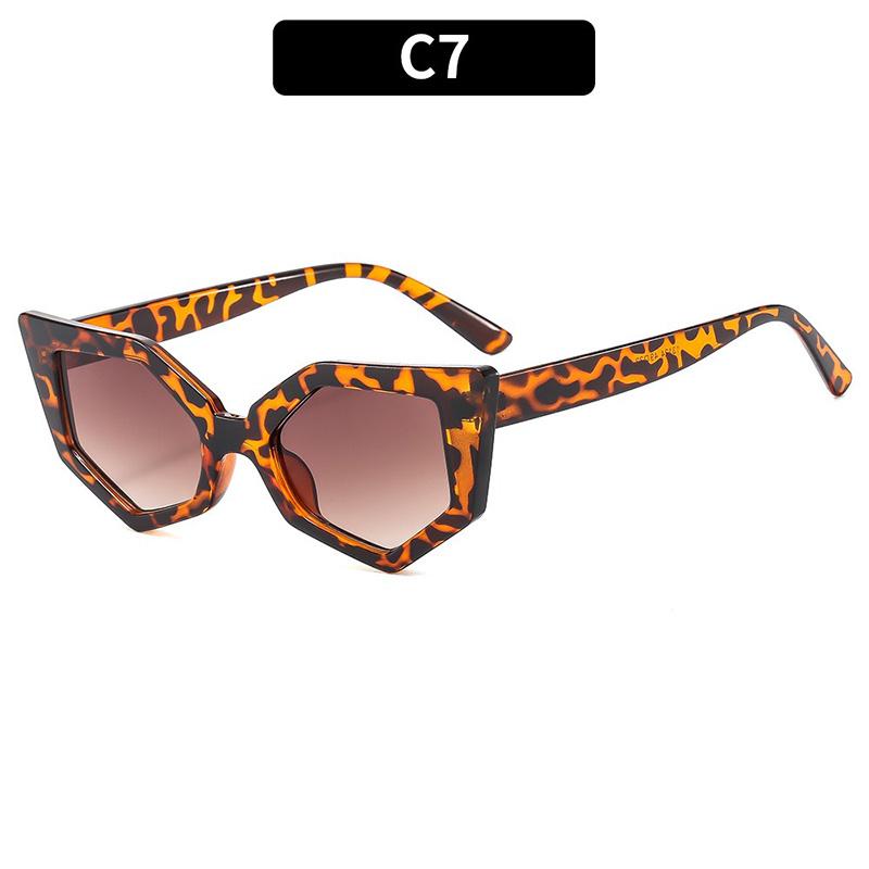 

Irregular Sexy Cat Eye Sunglasses Women Men Personality Premium Feel Sun Glasses Daily Commute Travel Glasses C7