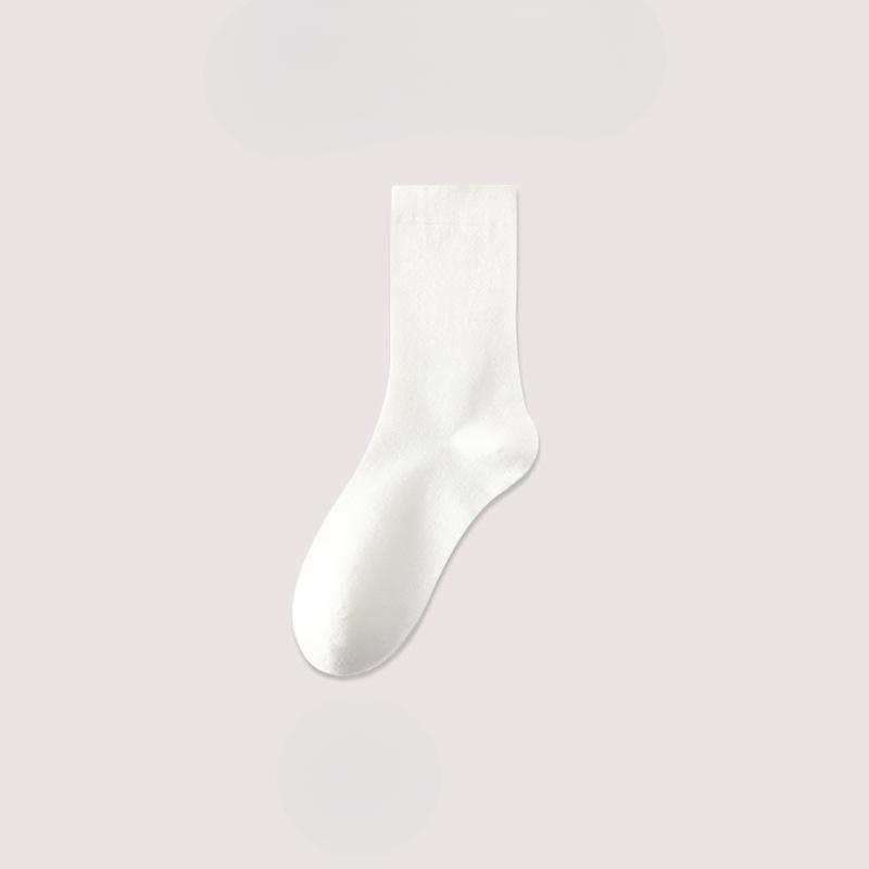 

Женские гольфы до середины икры на весну и осень, тонкие однотонные влагоотводящие длинные хлопковые носки, черные спортивные женские носки без швов 1 pair