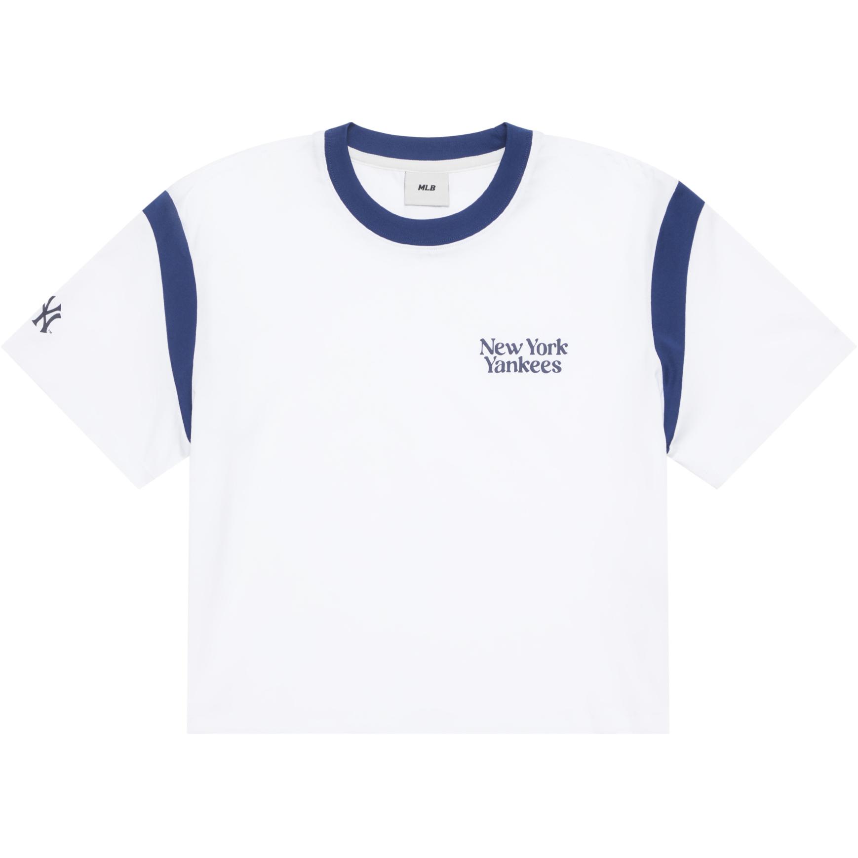 

New MLB SS24 Drop Shoulder Sleeve T Shirt Women s White 3FTSV0343-50IVS M