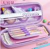 Sugarello Pen Pencil Pen Pencil EVA 3D Large Small Item Writing Instrument Storage Case, Case, Pouch, Case, Material, Design, Water-Repellent,