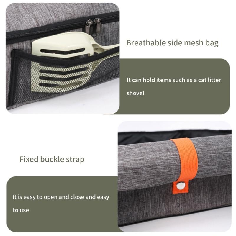 Cats Litter Pans With Handle Baffle Rabbit Litter Box Easy Cleaning No Residues Easy Cleaning Smooth Surfaces