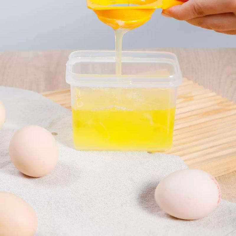 Oddělovače vaječných bílků pro vaječné bílky Filtr na prosévání žloutků Potravinářský dělič Nádoba na skladování vajec Kuchyňský pomůcka na pečení