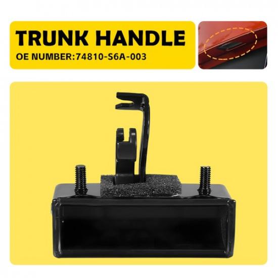 Rear Trunk Lock Outside Lid Tailgate Handle Fit 2002-2005 Honda Civic 2-Door