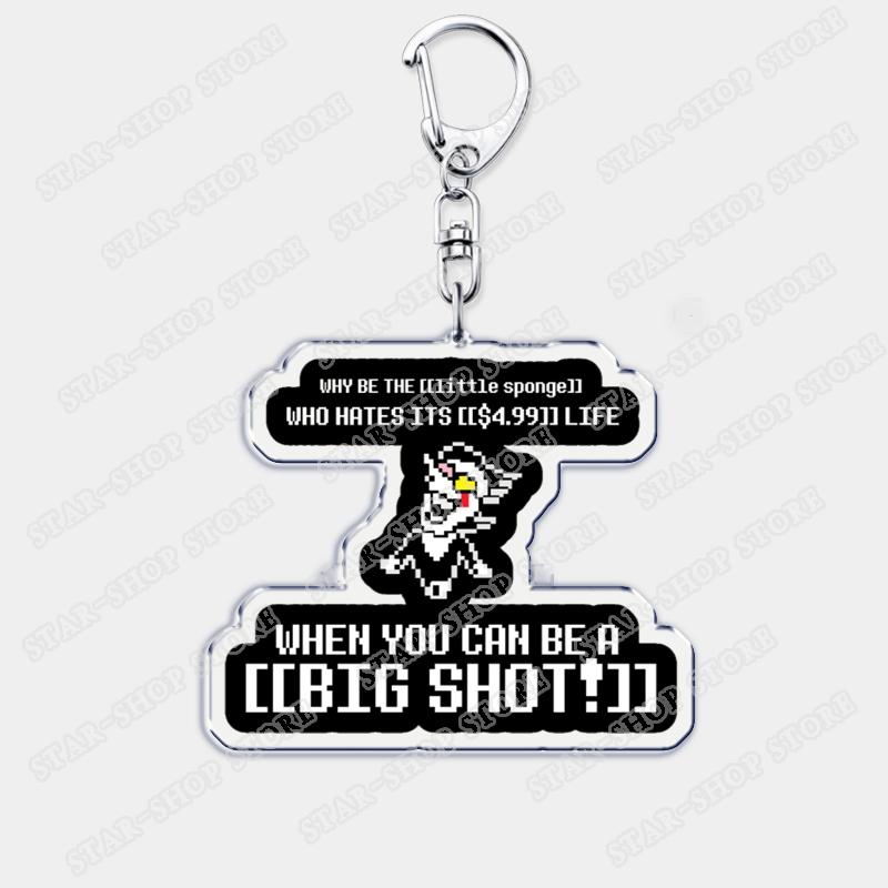 Hot Game Deltarune Keychains for Accessories Ralsei Kris Susie Spamton Undertale Angel Jewelry Keyrings Fans Gaming Gamer Gifts