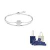 Swarovski Rhodium Plated, Faux Crystal Bangles Womens Silver