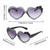 Girls Boys Love Heart Sunglasses Outdoor Sun Protection Children Lovely Flower Vintage Sun Glasses Classic Kids Eyewear Uv400