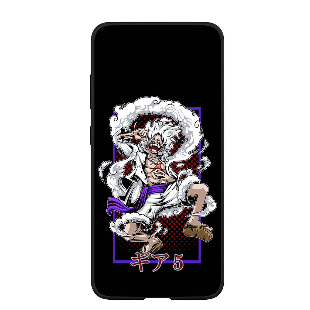 Case for Samsung Galaxy S25 S24 S23 iPhone 16 15 Xiaomi Redmi Note 14 13 12 16E 8 X 11 Pro Max XR OPPO Moto Huawei Comics Luffy Gear 5 One Piece Cover