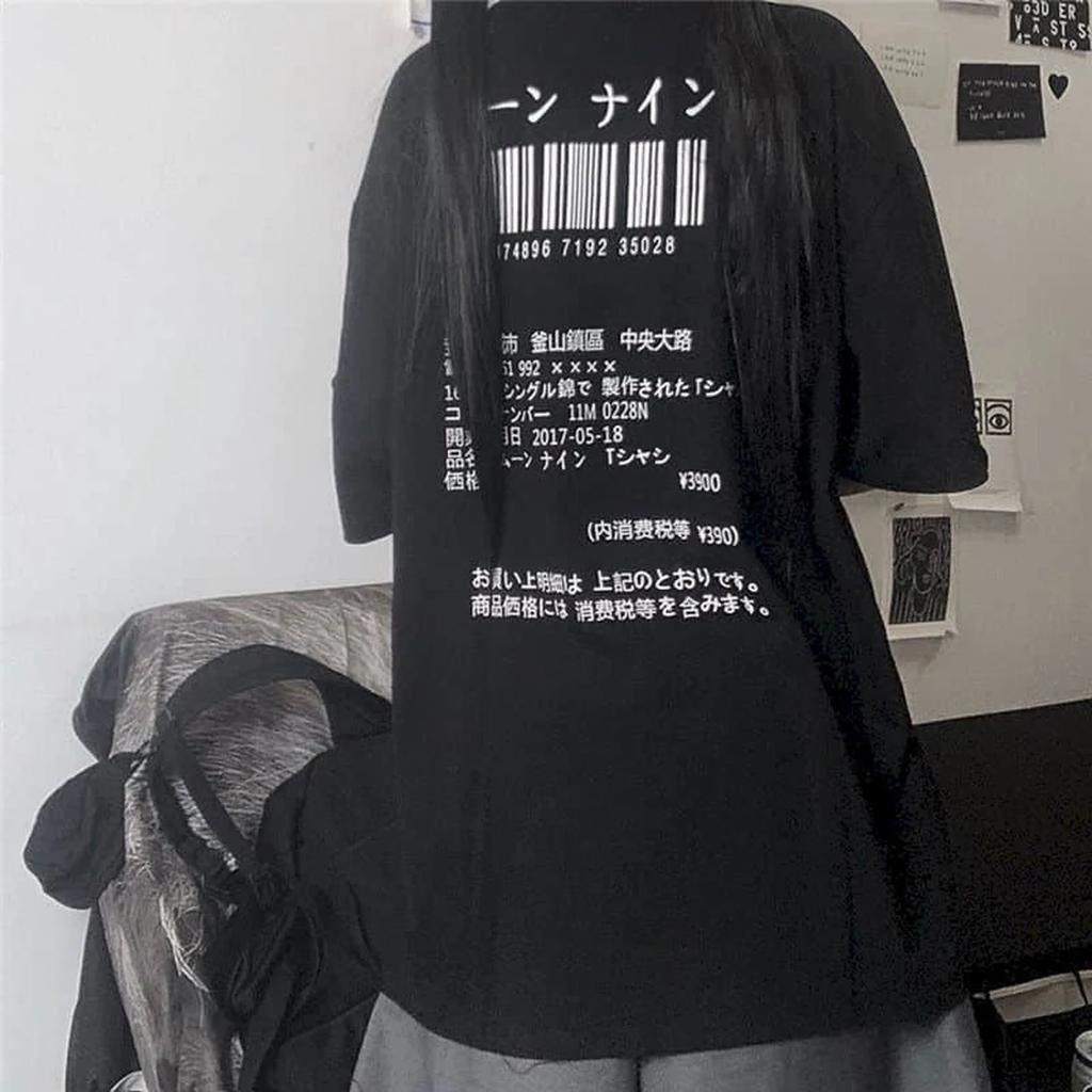 Punk Vintage KoreanFashion Goth Graphic Women Y2k Top Style Crop Oneck Tshirt Japanese Streetwear Short Sleeve Tshirt Camiseta