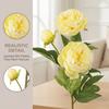 Real Touch Artificial Peony Flower 3 Heads Cotton Rose Fake Flower  Wedding Party