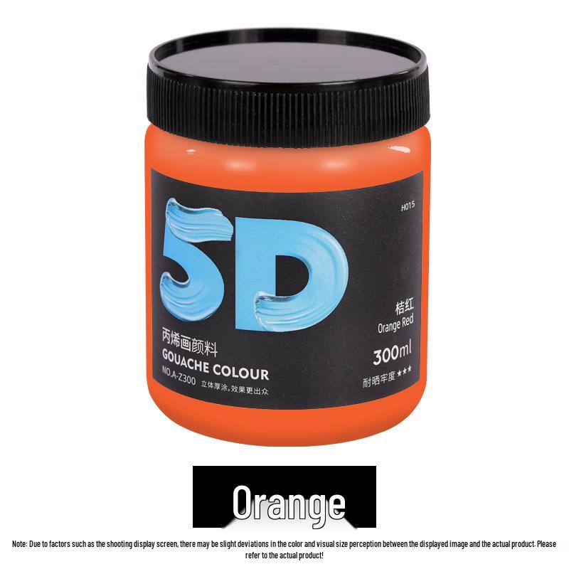 Lata de Pintura Acrílica de 300 ml: Impermeable, Ideal para Estudiantes de Arte, Proyectos de Bricolaje y Arte Pintado a Mano por Niños