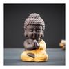 Temiry Buddha Object Buddha Cute Buddha Statue Ceramic Zazen Tathagata Statue Mini (Type 1 Gassho)