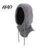 Integrated Scarf And Hat for Winter Balaclava Men Women, Windproof Wind Resistant Tactical Mask Knitted Hooded Neckerchief, Adjustable Drawstring