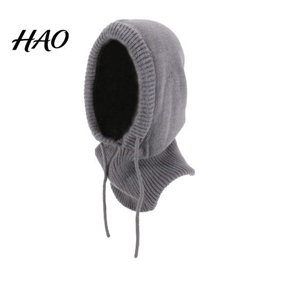 Integrated Scarf And Hat for Winter Balaclava Men Women, Windproof Wind Resistant Tactical Mask Knitted Hooded Neckerchief, Adjustable Drawstring