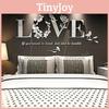 Mångsidig Och Tidlös Heminredning 3d Spegel Kärlek Väggdekaler För Vilket Rum Som Helst