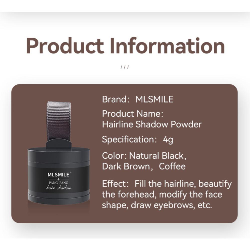 MLSMILE Hairline Fluffy Powder Hairline Shadow Powder vyplňuje vlasy Inter-wiring Artefakt