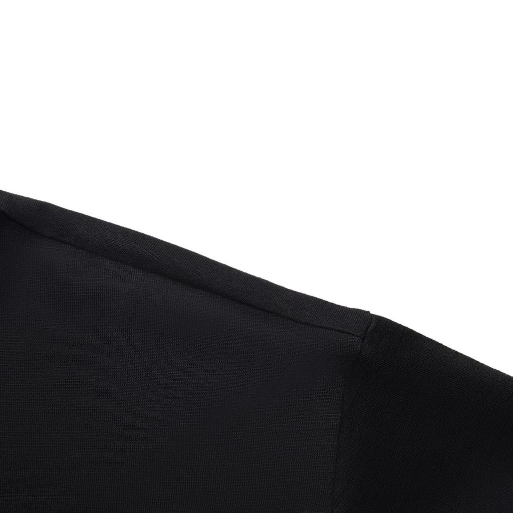 Li-Ning Basketball Series Printed Letter Crew Neck Breathable Versatile Loose Short Sleeve T-Shirt Men Tops Black AHSV217-5